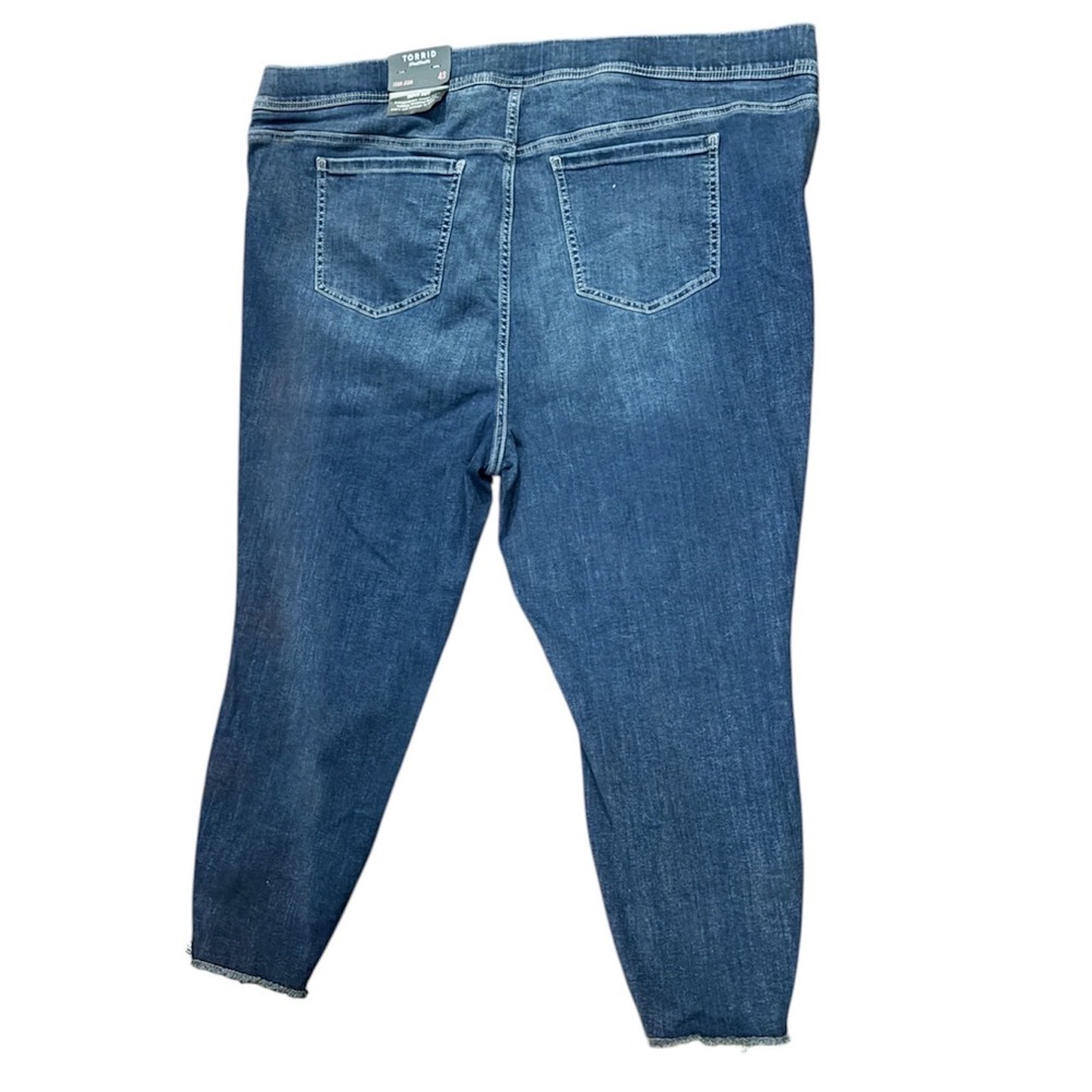 Torrid Lean Jean Blue Grotto Hi Rise Pull On Skinny Jeans cropped 4X New w/tags